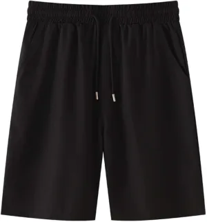 Xiaojmake Men's Athletic Shorts Stretch Quick Dry 7 Inch Drawstring Gym Golf Short with Zipper Pockets Slim Flat Front Shorts