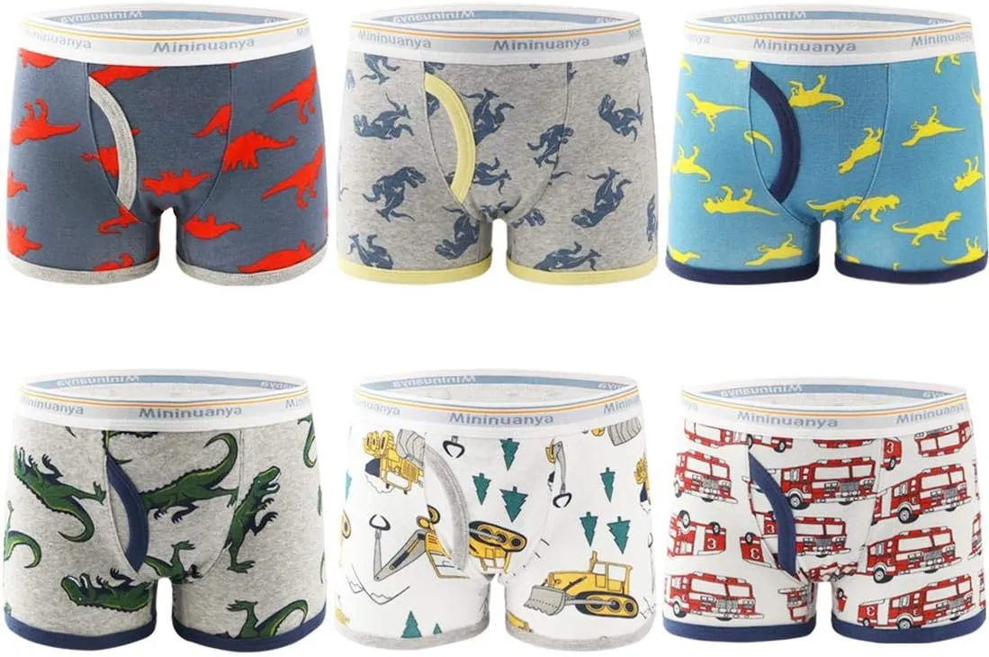 Zumou Boys' Boxer Briefs Shorts Toddler Kids Cotton Underwear
